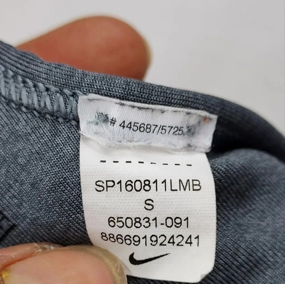 Nike Women's Pro Classic Padded Sports Bra Carbon/Black Color Size Small - Picture 3 of 6